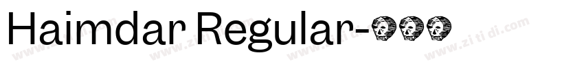 Haimdar Regular字体转换